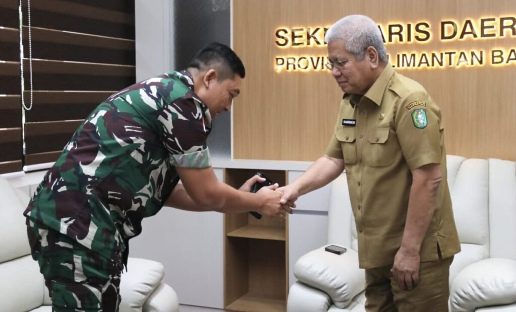 Kapendam XII Tanjungpura Kunjungi Sekda Kalbar, Bahas Perkembangan MBG