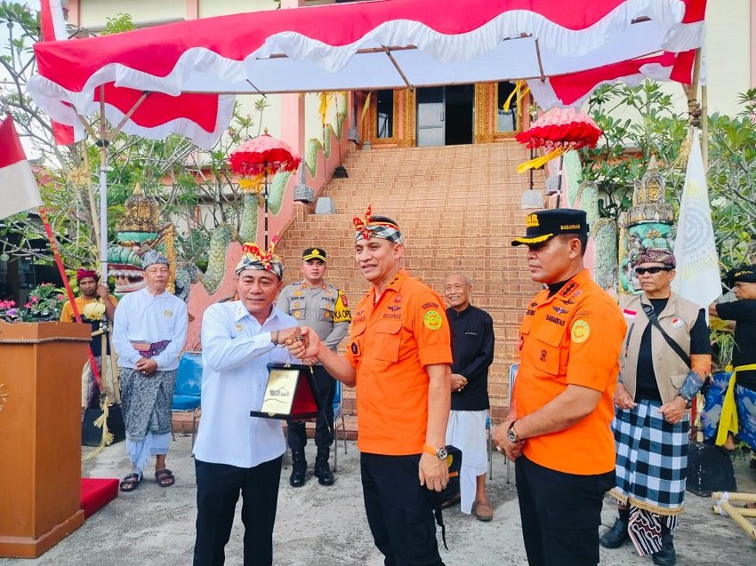 Meriah Pawai Ogoh-Ogoh Nyepi, SAR Pontianak Hadir Sampaikan Pesan Keselamatan ke Masyarakat