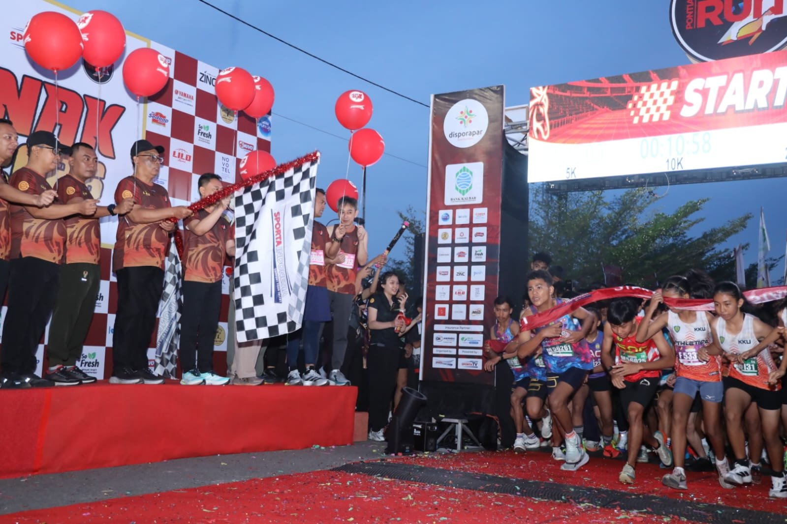 Pontianak City Run 2026 Diikuti 6.000 Pelari, Edi Kamtono: Sport Tourism Dongkrak Ekonomi Kota