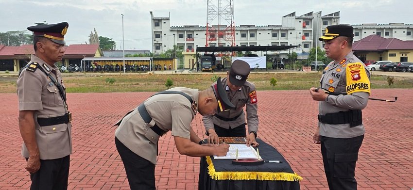 Rotasi Pejabat Polres Kubu Raya, Kapolres Minta Jajaran Segera Petakan Kerawanan Wilayah