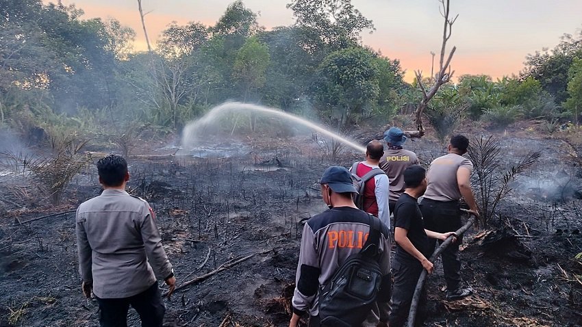 Udara Kubu Raya Tak Sehat, Polres Siaga Penuh dan Ancam Tindak Tegas Pembakar Lahan