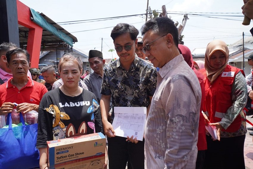 Wako Edi Rusdi Kamtono Tinjau Korban Kebakaran Parwasal